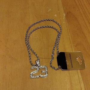 Men silver necklace